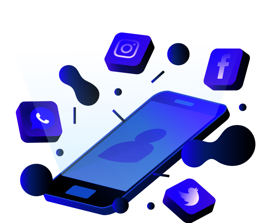 imagen celular redes sociales evinco